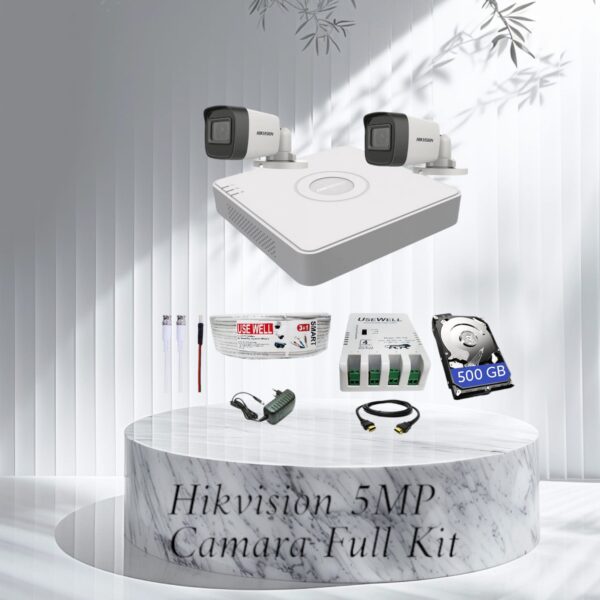Hikvision 5MP 2-Camera CCTV Security Kit
