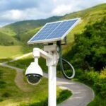 solar camera installation